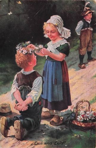 Künstler-AK sign. Hans W Lust und leid