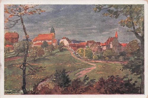 Ramsen_Pfalz Ortsmotiv Kuenstlerkarte Ramsen Pfalz