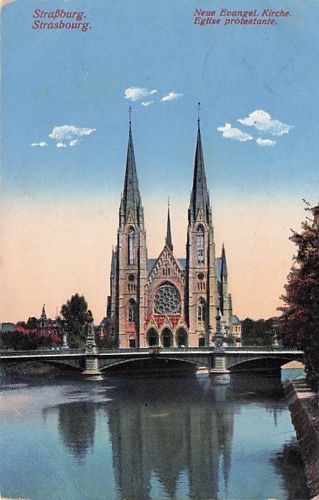 AK STRASSBURG - Neue Evangel Kirche