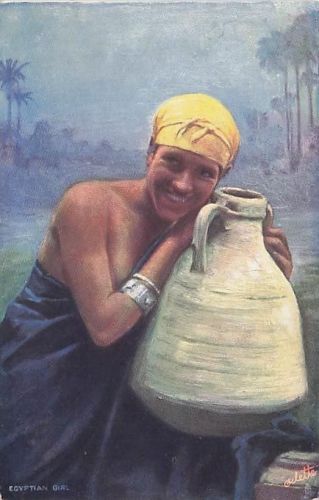 Ägypten - Glamour Lady - Die Sphinx - Publ. Raphael Tuck & Sons
