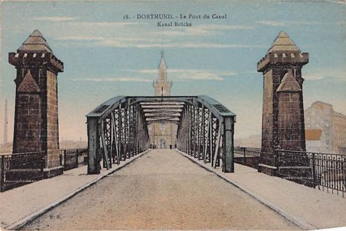 DORTMUND. Le Pont du Canal Kanal Brücke