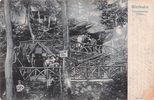 AK Wiesbaden, Leichtweisshöhle 1904