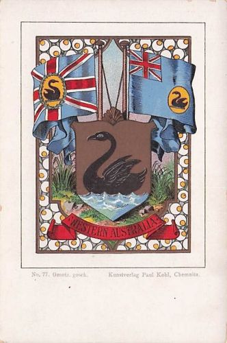 Western Australia No. 77. Gesetz, gesch. Kunstverlag Paul Kobl, Chemnitz