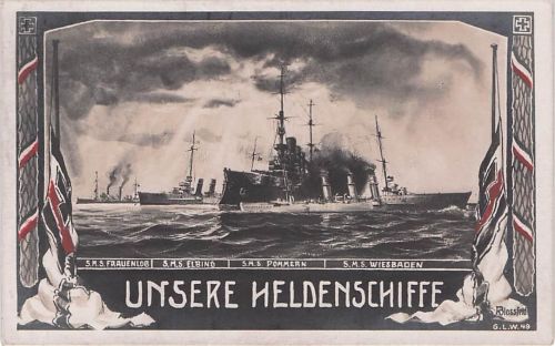 Kaiserlichen Marine mit dem Titel „Unsere Heldenschiffe