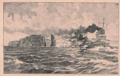 Kriegsschiffe vor Helgoland Deutsche Wacht