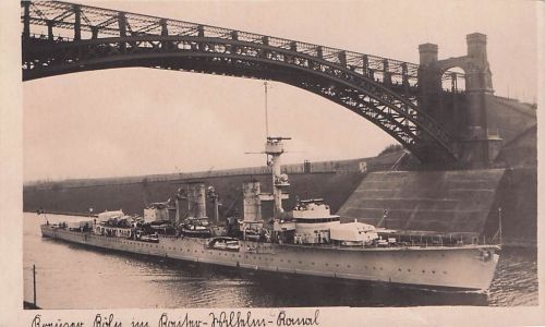 KIEL KREUZER EMDEM KAISER WILHELM KANAL nach GLAUBITZ GROßENHAIN RIESA