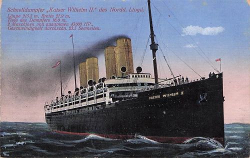 Schnelldampfer Kaiser Wilhelm II., Norddeutscher Lloyd Bremen