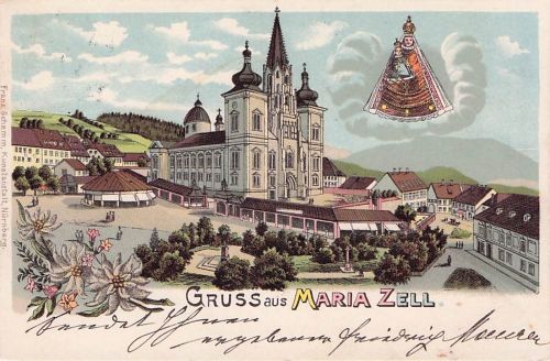 Gruss aus Maria Zell - Litho