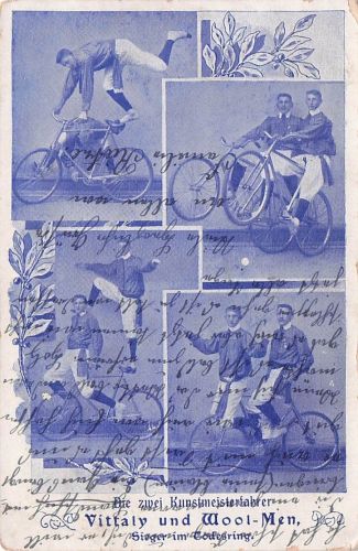 Die zwei Kunstmeisterfahrer Vittaly und Wool-Men, Siegerrim Co".