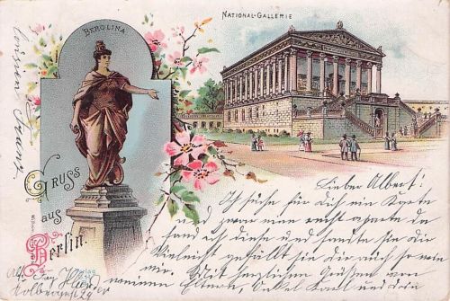 Lithographie Berlin, National-Gallerie, Berolina