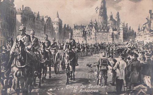 Einzug der Deutschen in Antwerpen.