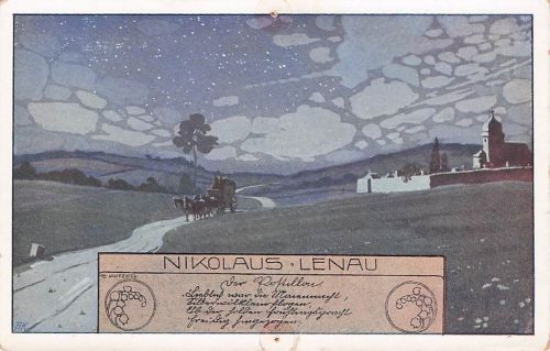 Künstler-AK Ernst Kutzer: Nikolaus Lenau, Der Postillon