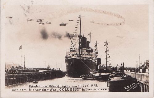 Heimkehr der Ozeanflieger, am 18. Juni, 1928,