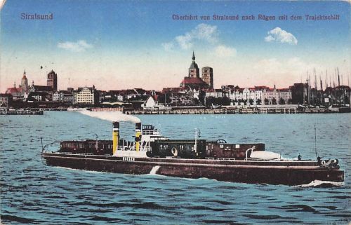Stralsund in Vorpommern, Überfahrt von Stralsund