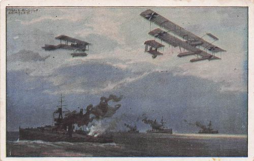 POSTKARTE WASSERFLUGZEUGE HANS RUDOLF SCHULZE Flugzeug Plane Airplane