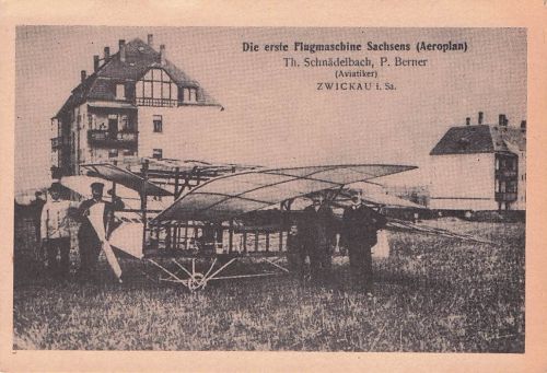 1965 Zwickau Ostdeutschland DDR Postkartencover RPPC Frühes Flugzeug
