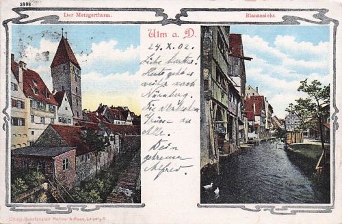 ulm Lirnogr.Kunstanarait Mehnar & Maas, Leipzig.