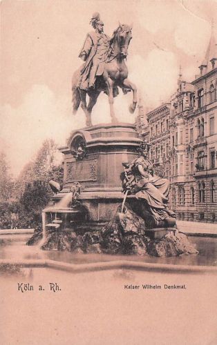Grußkarte Denkmal für Kaiser Wilhelm I. in Köln