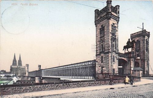 AK Köln, Eisenbahnbrücke