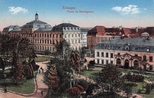 Ansichtskarte 73971223 ERLANGEN Partie im Schlossgarten