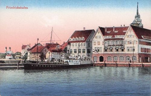 Friedrichshafen am Bodensee, Hafen, Dampfer