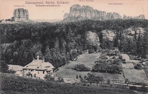 AK Sächsische Schweiz, Zahnsgrund 1921