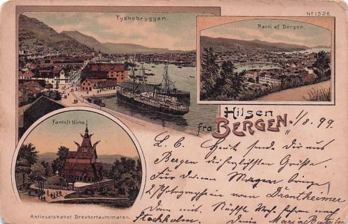 BERGEN - brukt i 1901