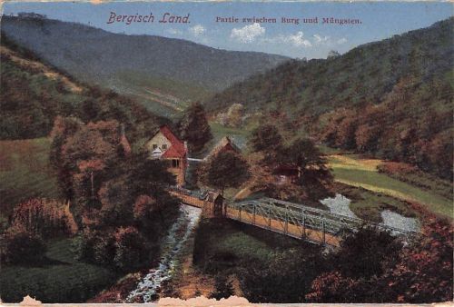 Bergisch Land. Partie zwischen Burg und Müngsten.