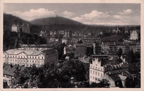 Karlsbad Blick zur Freundschaftshöhe
