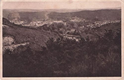 AK Mettlach, Panoramaansicht der Stadt