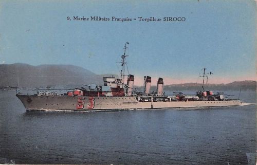 Ak Französisches Kriegsschiff, Torpilleur Siroco