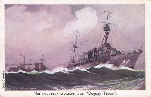 NATIONAL MARINE MILITÄRKRIEG Kreuzer DUGUAY-TROUIN Cremnitz