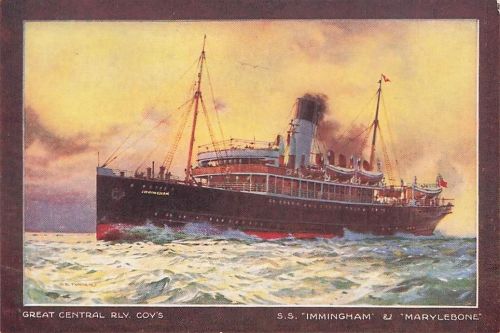 GREAT CENTRAL RLY. COV'S S.S. "IMMINGHAM & "MARYLEBONE"