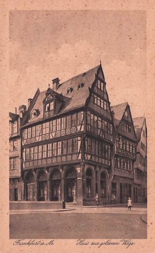 Frankfurt a. M. Haus xur goldenen Wage.