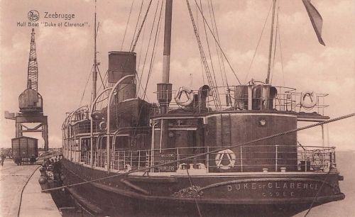 Zeebrugge Hull Boat "Duke of Clarence". THIS SCREWS PROPELLERS DUKE