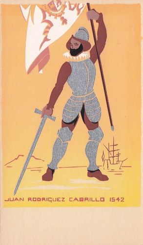 Serigraph Hand Made M.A. Sheehan Santa Monica Juan Rodriguez Cabrillo