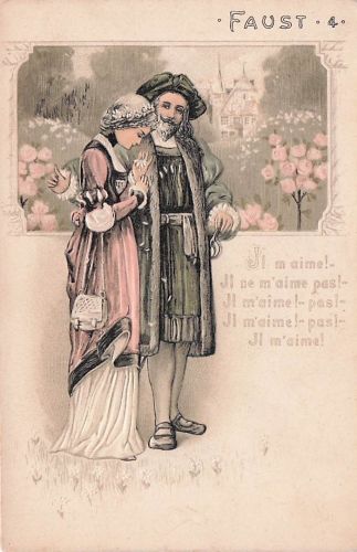 AK Faust, Margarete beim Spaziergang mit Faust