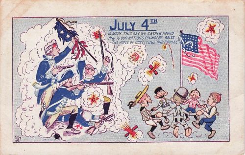 JULY 4TH TO MARK THIS DAY WE GATHER ROUND AND TO OUR NATION'S FOUNDERS