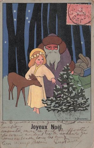 Künstler-ak Joyeux Noël