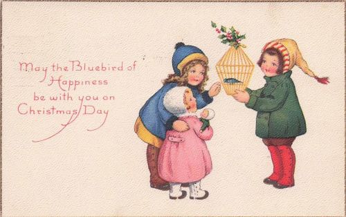 Postcard: Christmas, Gilt Edges, Series 951 A, Made In U. S. A., Posted 1920's