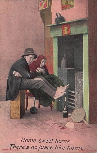 Bamforth & Company Comedy-Postkarte – Home Sweet Home