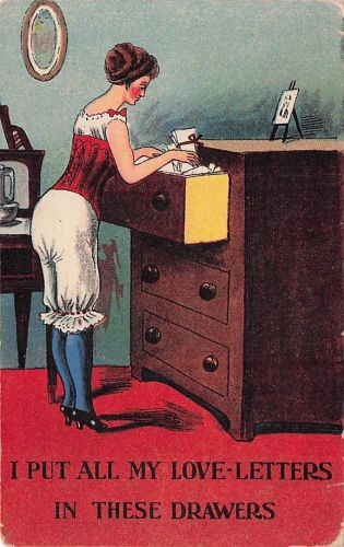 I PUT ALL MY LOVE LETTERS IN THESE DRAWERS