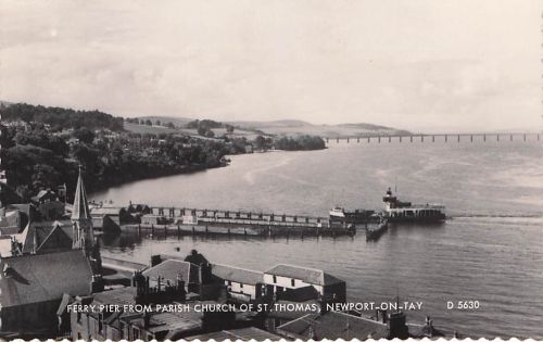 FERRY PIER FROM PARISH CHURCH OF ST.THOMAS, NEWPORT-ON-TAY