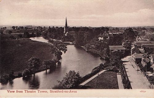 Stratford upon Avon Warwickshire England, Blick vom Theater Turm