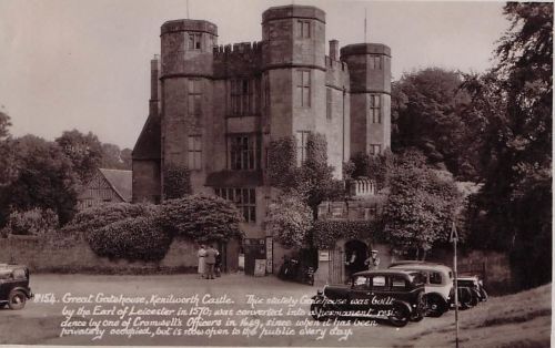 Postcard Kenilworth Castle Sunshine RP The Great Gatehouse