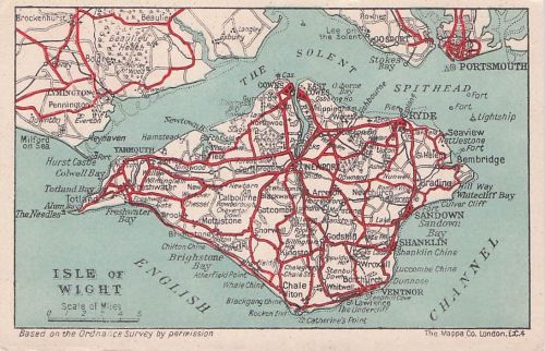 AK / Ansichtskarte Isle_of_Wight_UK Inselkarte Isle_of_Wight_UK