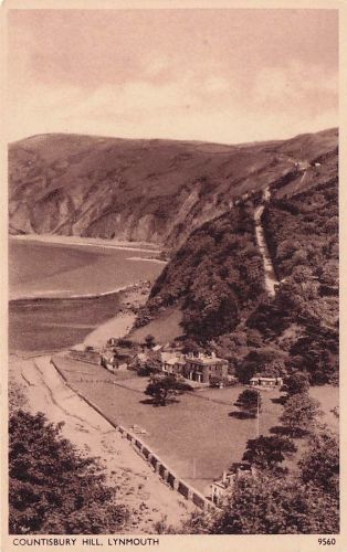 Lynmouth Countisbury Hill Coast Kat. Grossbritannien