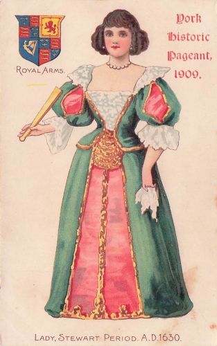 Künstler-Ansichtskarte LADY, STEWART PERIOD. A.D.1630.