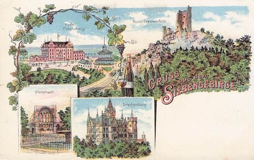 Koenigswinter Ruine Drachenfels Drachenburg Histerbach / Koenigswinter