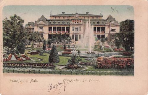 AK Frankfurt a.M., Palmengarten, Der Pavillon, bis 1905